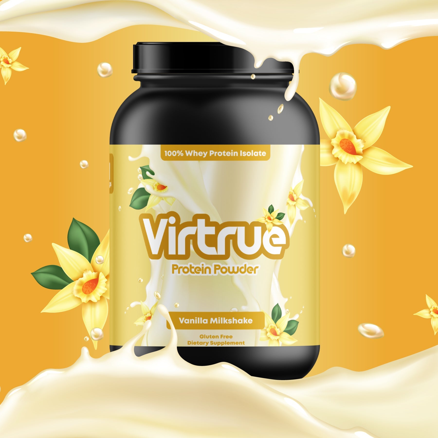 Vanilla Milkshake Protein Powder | 100% Whey Isolate, Gluten-Free, Made in USA